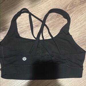 Lululemon Athletica Black Strappy Sports Bra Padded
